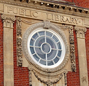 Public library sign