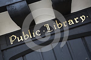Public Library Sign