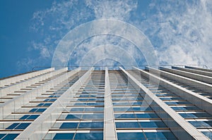 Public office building and blue sky.