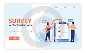 Public opinion polling web banner