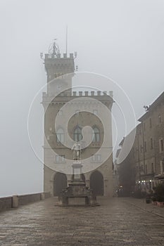 San Marino Italy. Main Square. photo