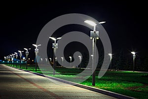 Public Park infrastructure, night lighting