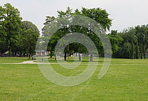 Public park in the italian city of VICENZA in Italy called CAMPO photo