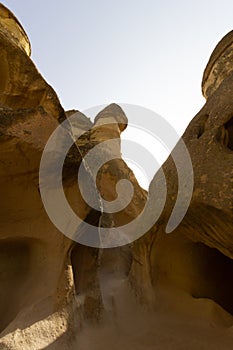 Public places Goreme open air museum Cappadocia Turkey rock formations