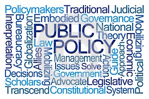 Public Policy Word Cloud photo