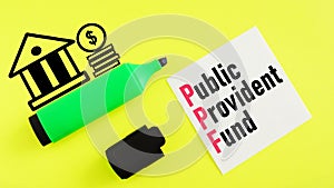 Public provident fund PPF is shown using the text