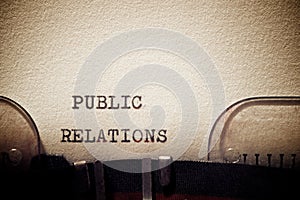 Public relations phrase
