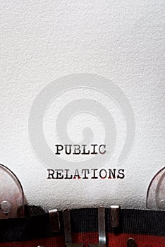 Public relations phrase