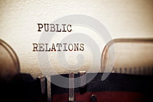 Public relations phrase