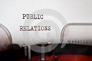 Public relations phrase