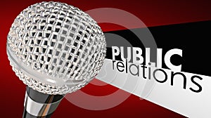 Public Relations PR Microphone Commuincation