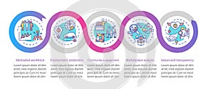 Public relationship vector infographic template