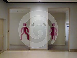 Public Restroom Sign, Toilet Symbol, Thailand