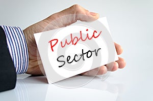 Public sector text concept