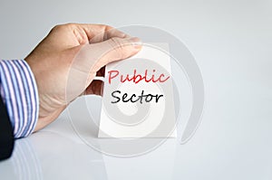 Public sector text concept