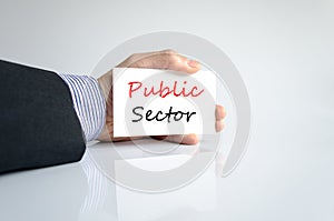 Public sector text concept