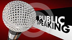 Public Speaking Microphone Speech Words