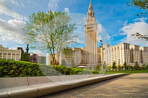 Public Square Cleveland morning light