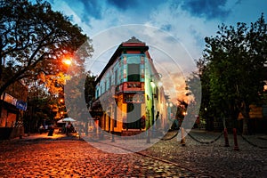 Public Square in La Boca, Buenos Aires, Argentina. Taken during