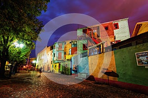 Public Square in La Boca, Buenos Aires, Argentina. Taken during