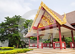 Public thai pavillion in park