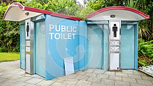 public toilet in New Zealand