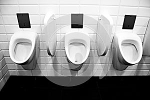Public toilet urinals