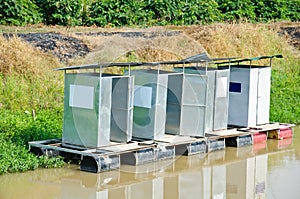 Public toilets float.