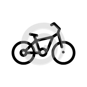 Public Transport Bicycle Vector Thin Line Icon