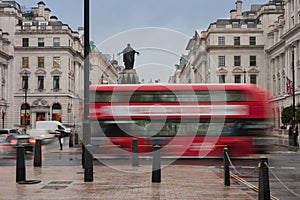 Public transport in Waterloo place in London