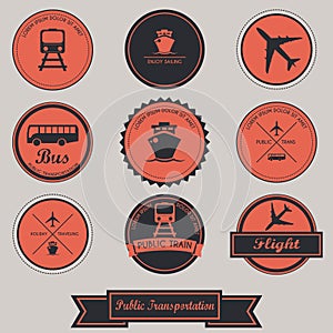 Public Transportation Label Design