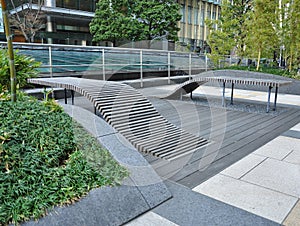 Public urban space design in central Tokyo, Japan