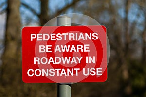 Public warning signs