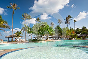 Public waterpool at samui aquarium and zoo, thailand