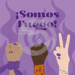 Publicacion del dia de la mujer, somos fuego. photo