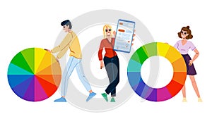 publication color theory website vector