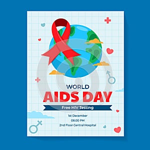 Publication Poster Design Of World Aids Day
