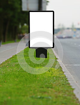 Publicity board on a roadside