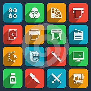 Publisher and printing house icons