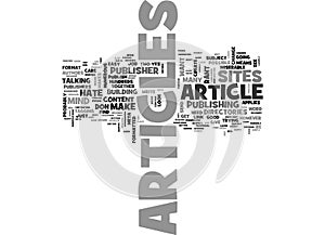 A Publisher S Rant Why I Hate Your Articles Word Cloud