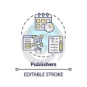 Publishers concept icon