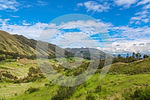 Puca Pucara, ruins of ancient Inca fortress in Cusco, Peru photo