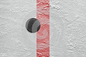 Puck on goal line