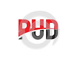 PUD Letter Initial Logo Design Vector Illustration photo