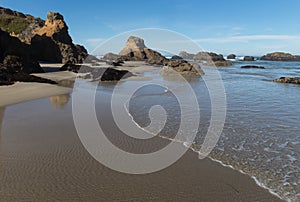 Pudding Creek beach, low tide