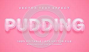 Pudding text effect