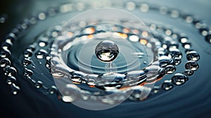 puddle drop in water