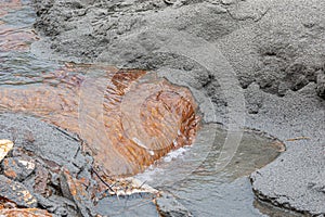 Puddle in Nenana River in Denali Park, AK, USA