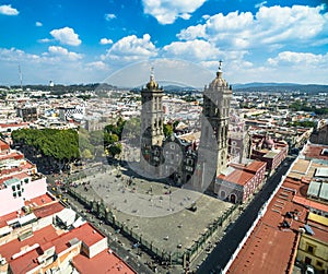 Puebla cathedral photo