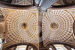 Puebla Cathedral Ceiling Mexico